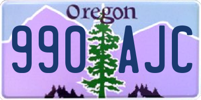 OR license plate 990AJC