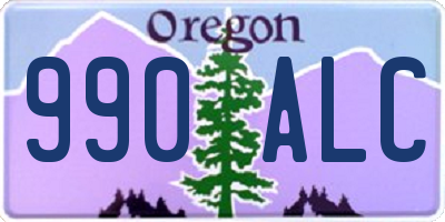 OR license plate 990ALC