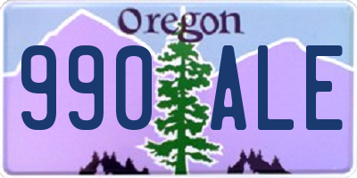 OR license plate 990ALE