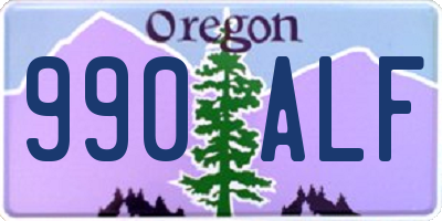 OR license plate 990ALF