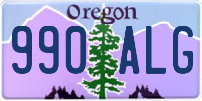 OR license plate 990ALG