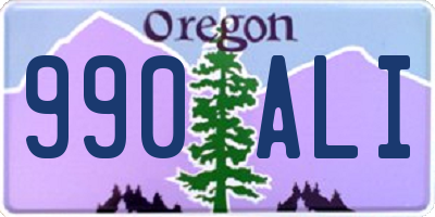 OR license plate 990ALI