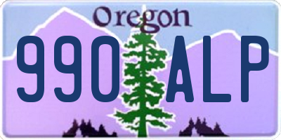 OR license plate 990ALP