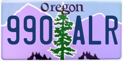 OR license plate 990ALR