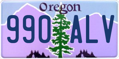 OR license plate 990ALV