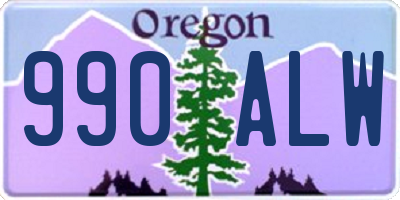 OR license plate 990ALW