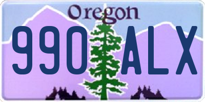 OR license plate 990ALX