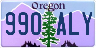 OR license plate 990ALY