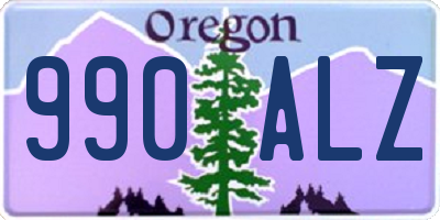 OR license plate 990ALZ