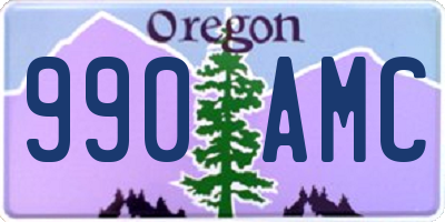 OR license plate 990AMC