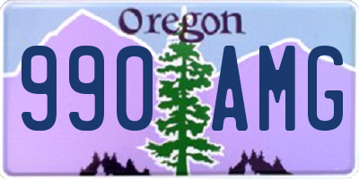 OR license plate 990AMG