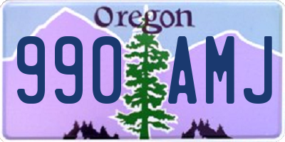 OR license plate 990AMJ