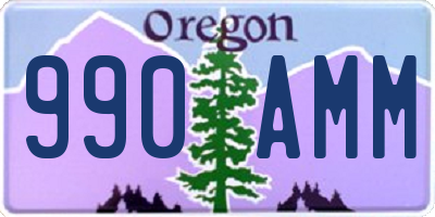 OR license plate 990AMM