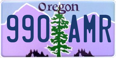 OR license plate 990AMR