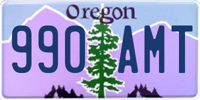 OR license plate 990AMT