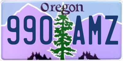 OR license plate 990AMZ