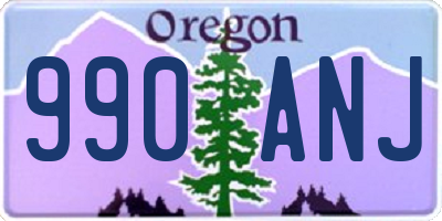 OR license plate 990ANJ