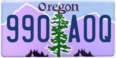 OR license plate 990AOQ
