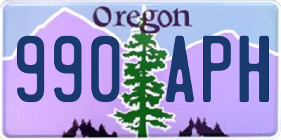 OR license plate 990APH