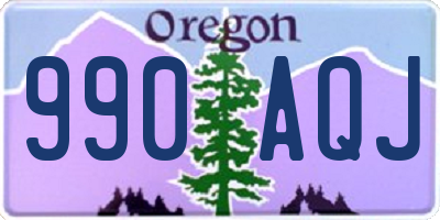 OR license plate 990AQJ