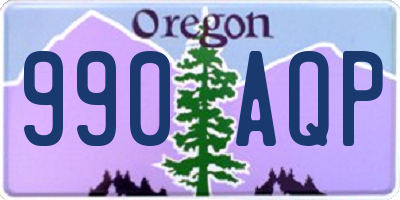 OR license plate 990AQP