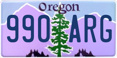 OR license plate 990ARG