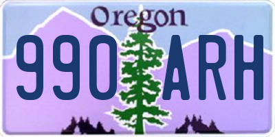 OR license plate 990ARH
