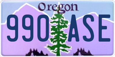 OR license plate 990ASE