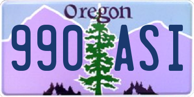 OR license plate 990ASI