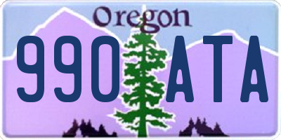 OR license plate 990ATA