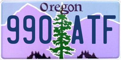 OR license plate 990ATF