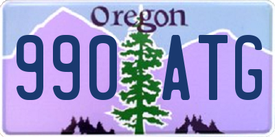 OR license plate 990ATG