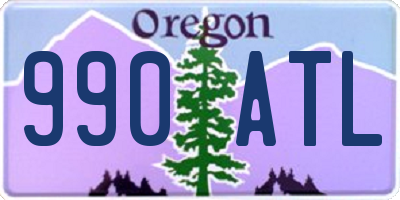 OR license plate 990ATL