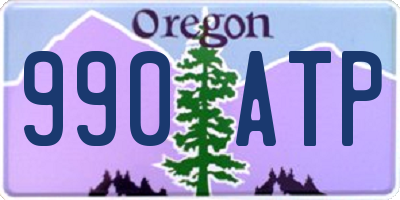 OR license plate 990ATP