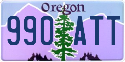 OR license plate 990ATT