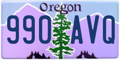 OR license plate 990AVQ