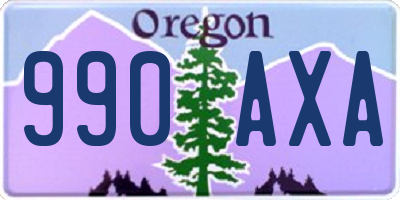 OR license plate 990AXA