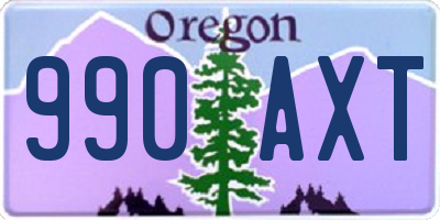 OR license plate 990AXT