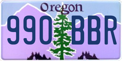 OR license plate 990BBR