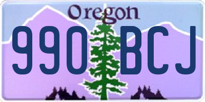 OR license plate 990BCJ