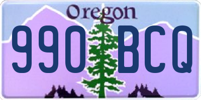 OR license plate 990BCQ