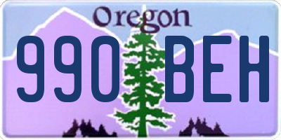 OR license plate 990BEH