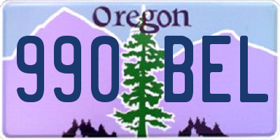 OR license plate 990BEL