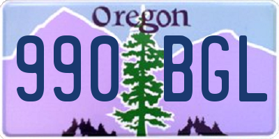 OR license plate 990BGL