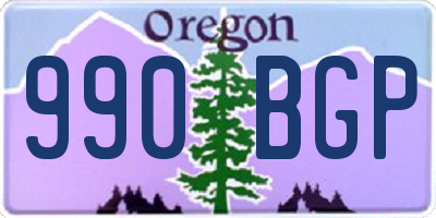 OR license plate 990BGP