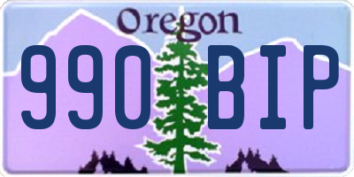 OR license plate 990BIP