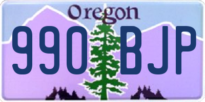 OR license plate 990BJP