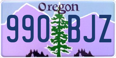 OR license plate 990BJZ