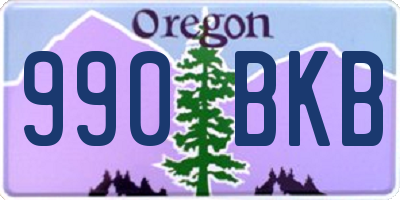 OR license plate 990BKB