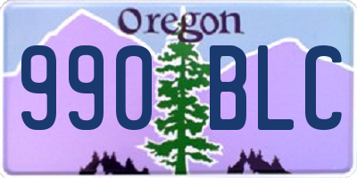 OR license plate 990BLC